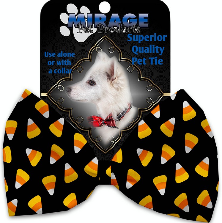 Candy Corn Pet Bow Tie